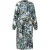 River Woods Dress Frownced Neckline Ls Blue