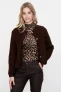 Geisha Cardigan With Lurex Flower Sequinces 54541-14 Vest 775 Brown/copper
