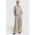 Alix the Label viscose loose fit broek met tekst – beige