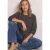 Shirt met 3/4-mouwen, ronde hals en patroon
