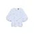 VERO MODA gestreepte top met borduursels – lichtblauw