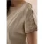 Cecil Dames Shirt van geverfde jersey in Beige