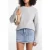 Michael Kors Boxy Crew Neck Knitted Sweater In Grey