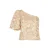 Freebird gebloemde top met textuur goud
