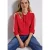 Street One Dames Ottomaans shirt met tape in Rood