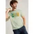 White Stuff Abersoch Bike Graphic Tee Green Print