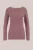 WE Fashion – Dames T-shirt van katoenmix – Slim Fit – Oudroze – Katoen –