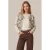 CS the Label katoenen jas met pailletten en print – ecru