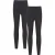 Mountain Warehouse Dames/Dames Katoenmix Midweight Leggings (Set van 2) (Jet Zwart)