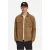 No Excess Overshirt full button suede caramel