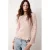 MANGO TEEN gebreide top met plooien en smockwerk – oudroze