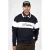 Prohibited regular fit gestreepte polo met borduursels – donkerblauw