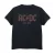AC/DC Jongens Hoorn Logo T-Shirt (Zwart)