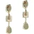 OTAZU Golden Crystal Earrings