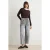 TRENDYOLMİLLA Dames Grijs Effen Barrel-model Hoge taille Jeans