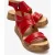 Lunas Leer Side-Zip Plat Hak Sandaal