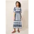 White Stuff Pip Midi Dress Blue Multi