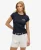 Athletic Essential Slub T-shirt Blauw