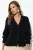 Dames Geribbelde V-hals Knopen Cardigan