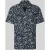 LERROS Katoenen overhemd met korte mouwen en maritieme all-over print ,