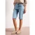 Street One Dames Bermuda met Slim Legs en omgeslagen detail in Blauw