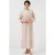 V-hals Knop Maxi Jurk