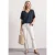 Blouseshirt met korte mouwen en V-hals