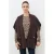 Caroll gebreid vest – donkerbruin