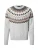 GAP Trui ‘FAIR ISLE YOKE’  lichtbruin / grijs gemêleerd / zwart