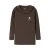 NAME IT MINI gebreide top met ruches – donkerbruin