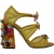 Dolce & Gabbana Gele Leren Kristallen Ayers Sandalen