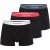 Calvin Klein Heren boxershorts trunks icon cotton stretch 3-pack effen