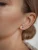 Hey Happiness Oorbellen ‘Black Triad’  zilver
