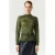 YAS slim fit top – donkergroen