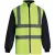 Yoko Heren Quilted Afritsbare Mouwen Jas (Fluorescerend Geel)