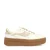 Manfield leren sneakers wit