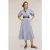 Motivi Poplin Chemisier Dress Light Blue