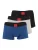 HUGO Boxershorts ‘GALAXY’  blauw / lichtgrijs / rood / zwart