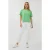 EsQualo T-shirt S/slve Wide Fit Lurex Green