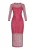 myMo ROCKS Jurk ‘Fashion Look’  magenta / framboos / pastelroze