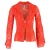Cult Gaia Carlotta Blazer met bloemenkant in oranje viscose