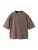MANGO KIDS Shirt ‘SPELL’  camel / chocoladebruin / donkergrijs / wolwit