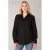 Base Level blouse Yael met linnen zwart