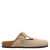 Manfield suède clogs beige
