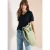 Cecil Dames Basic Shirt met V-hals in Blauw