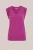 WE Fashion – Dames jersey singlet met plooidetail – Regular fit – Fuchsia – LENZING™ ECOVERO™ viscose –