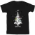 Harry Potter Heren Kerstboom Katoenen T-Shirt (Zwart)