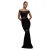 Damesjurk Goddiva Off The Shoulder Ribbed Maxi