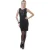 Stretch Mini Jurk met Kanten Detail in Zwart