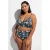 Zizzi high waist bikinibroekje CAANNE zwart/multi